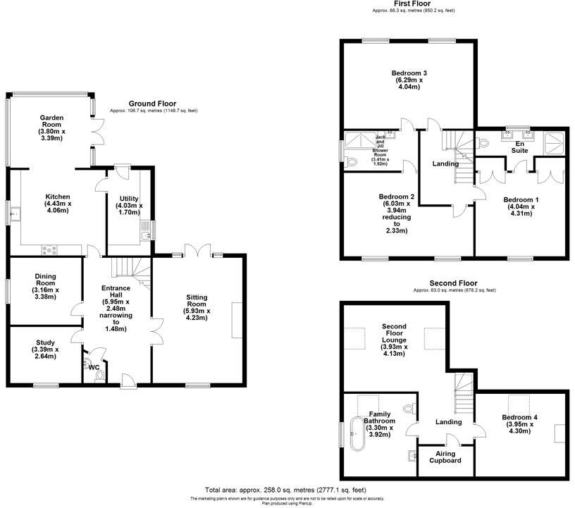 Rasebrook Farm, North Street, Middle Rasen, Market Rasen, Lincolnshire, LN8 3TS floorplan