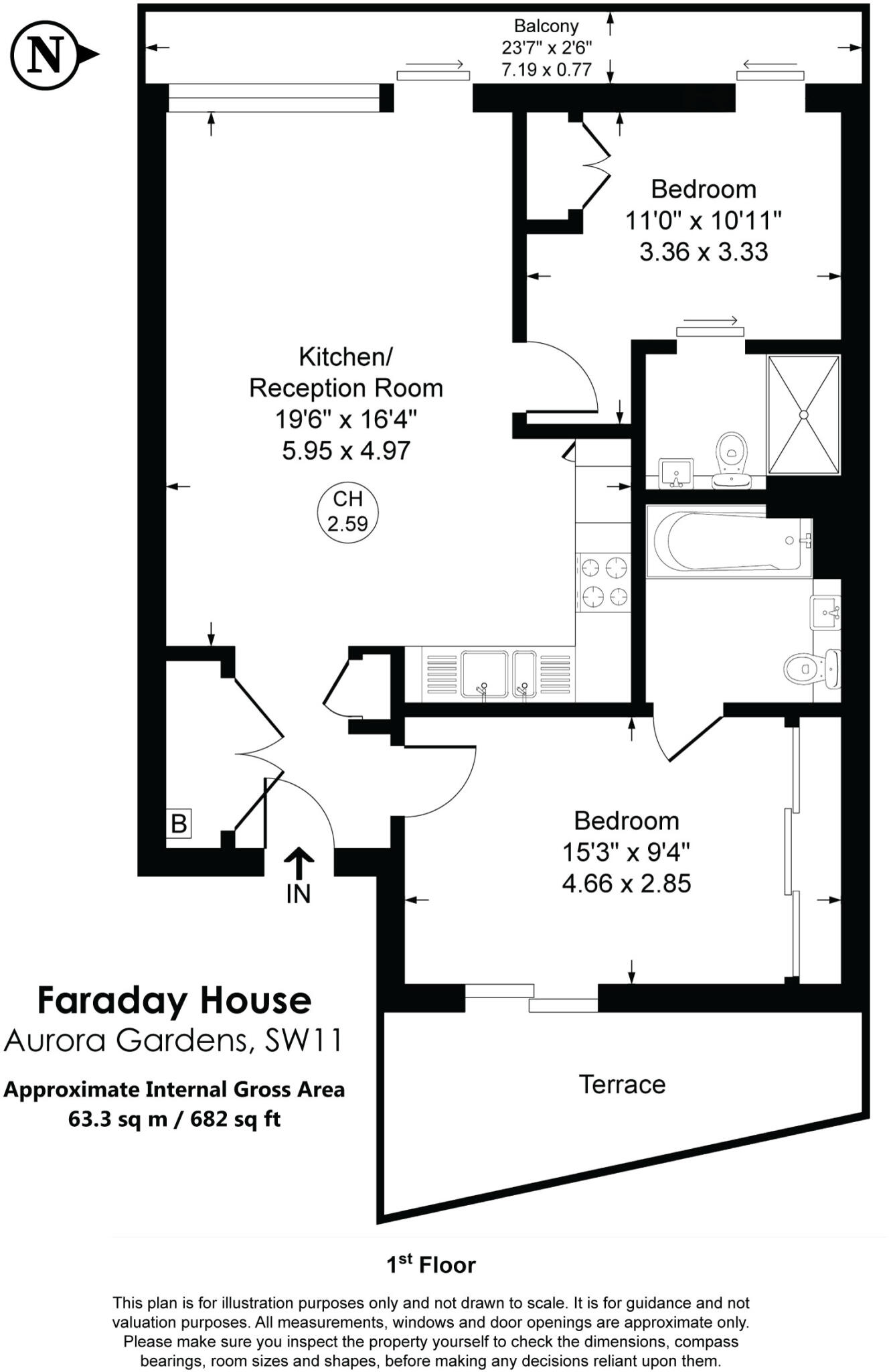 Aurora Gardens, Battersea Power Station floorplan