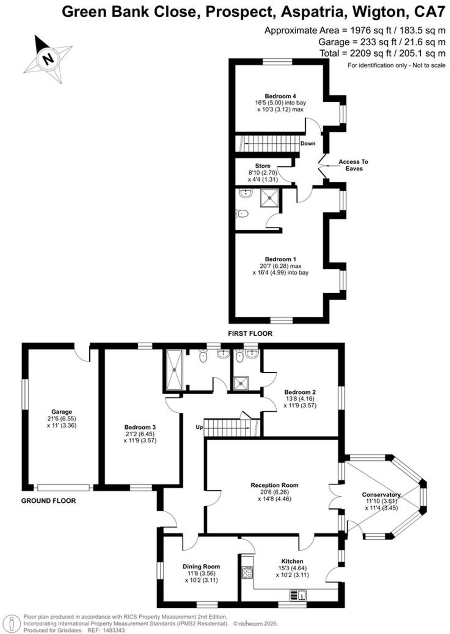 Green Bank Close, Aspatria, CA7 floorplan