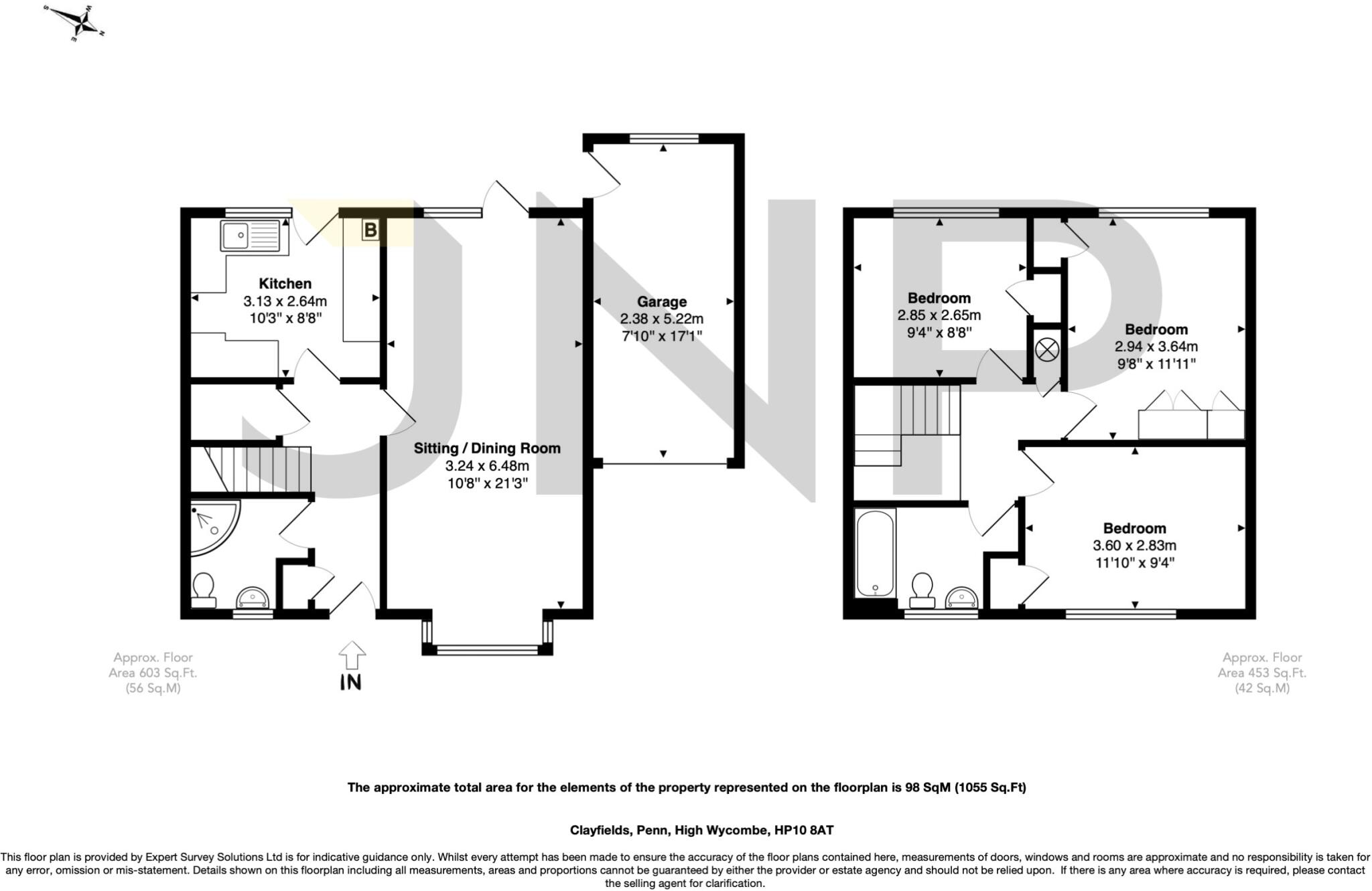 Clayfields, Penn, High Wycombe, Buckinghamshire, HP10 floorplan
