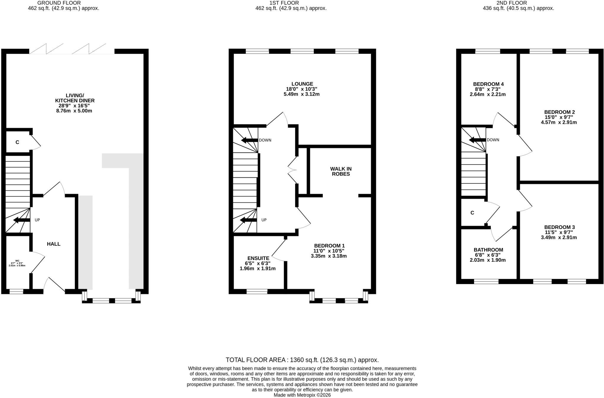 Catherines Walk, Horsforth, Leeds, West Yorkshire, LS18 floorplan