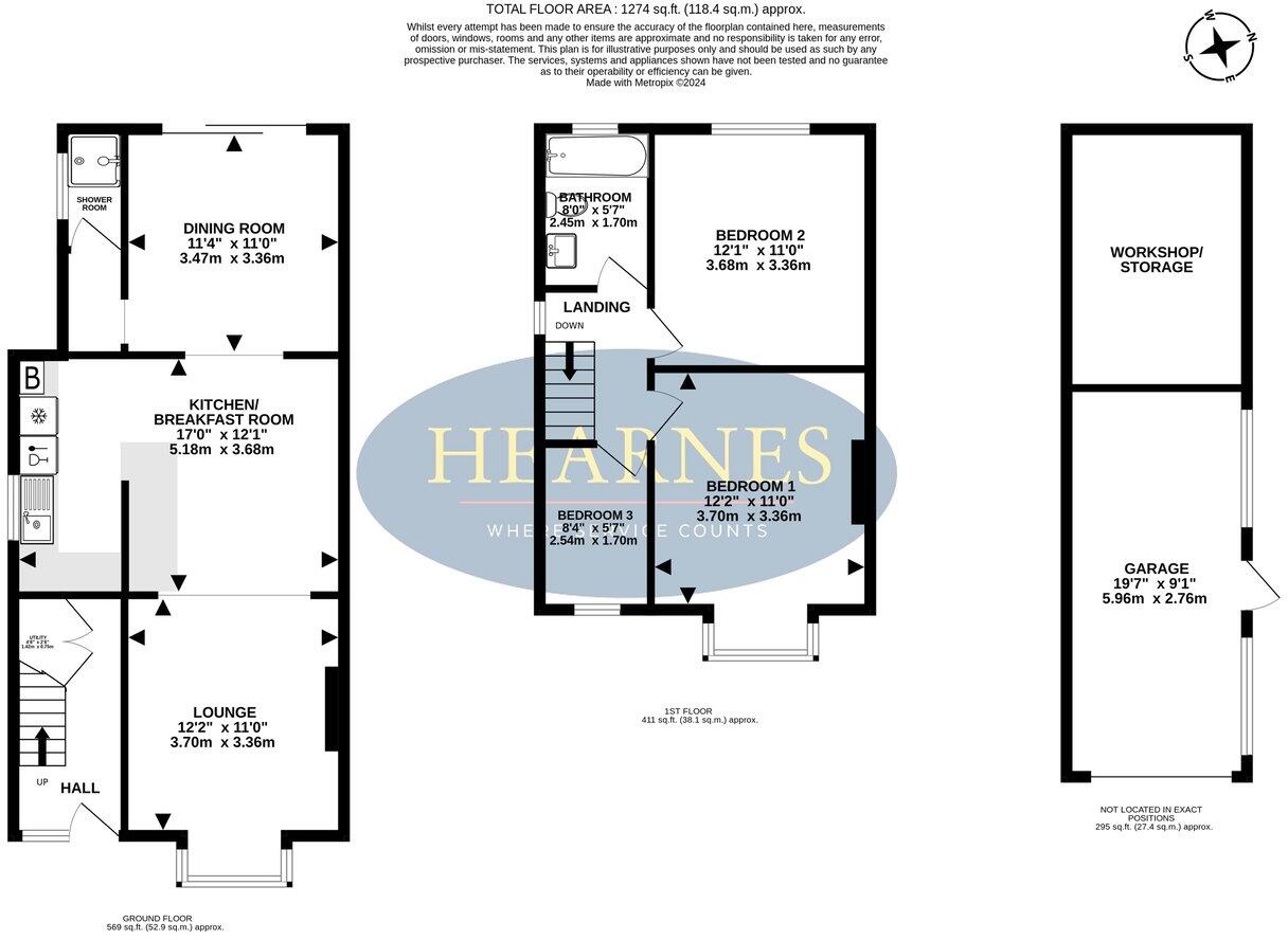 Kinson Grove, Bournemouth, BH10 floorplan