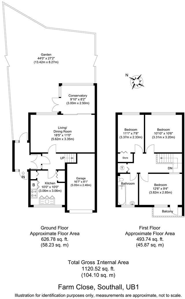 Farm Close, Southall floorplan