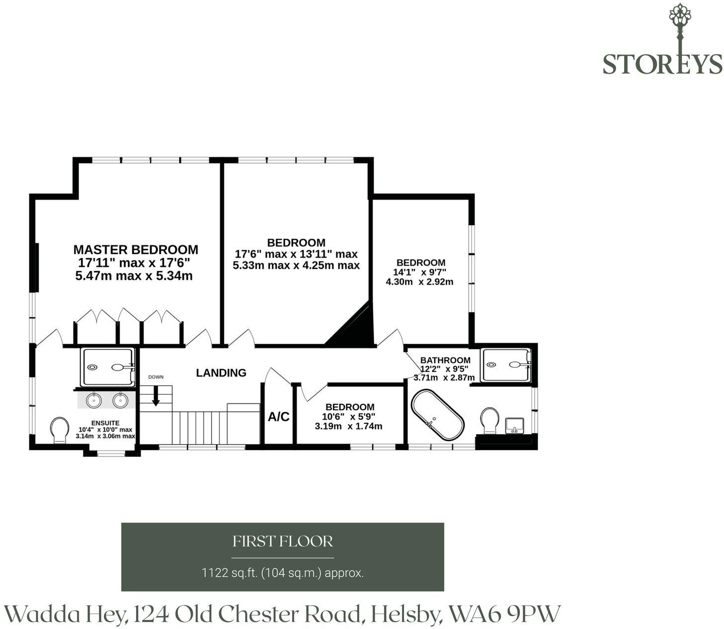 124 Old Chester Road, Helsby, WA6 9PW floorplan