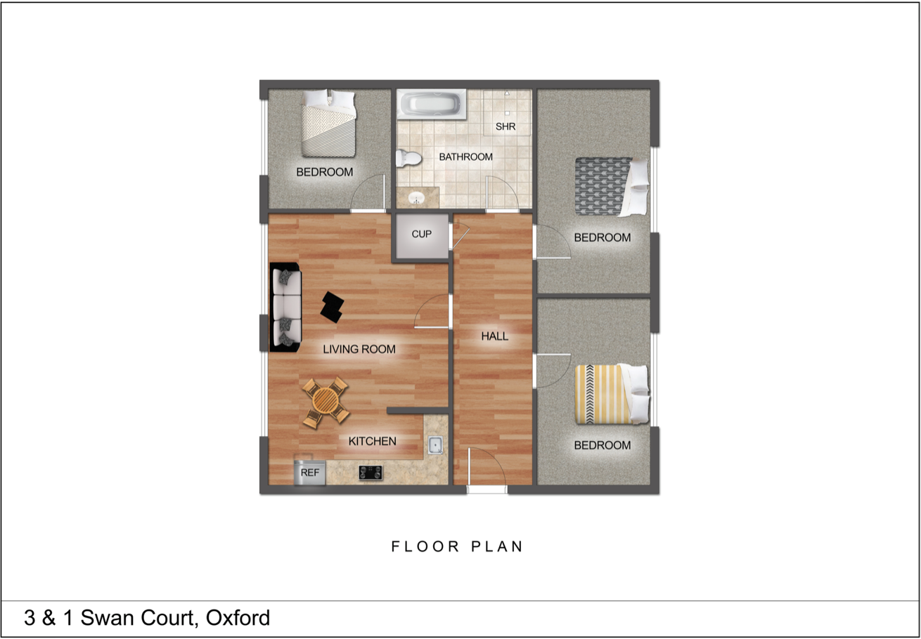 Swan Court, Oxford, OX1 floorplan