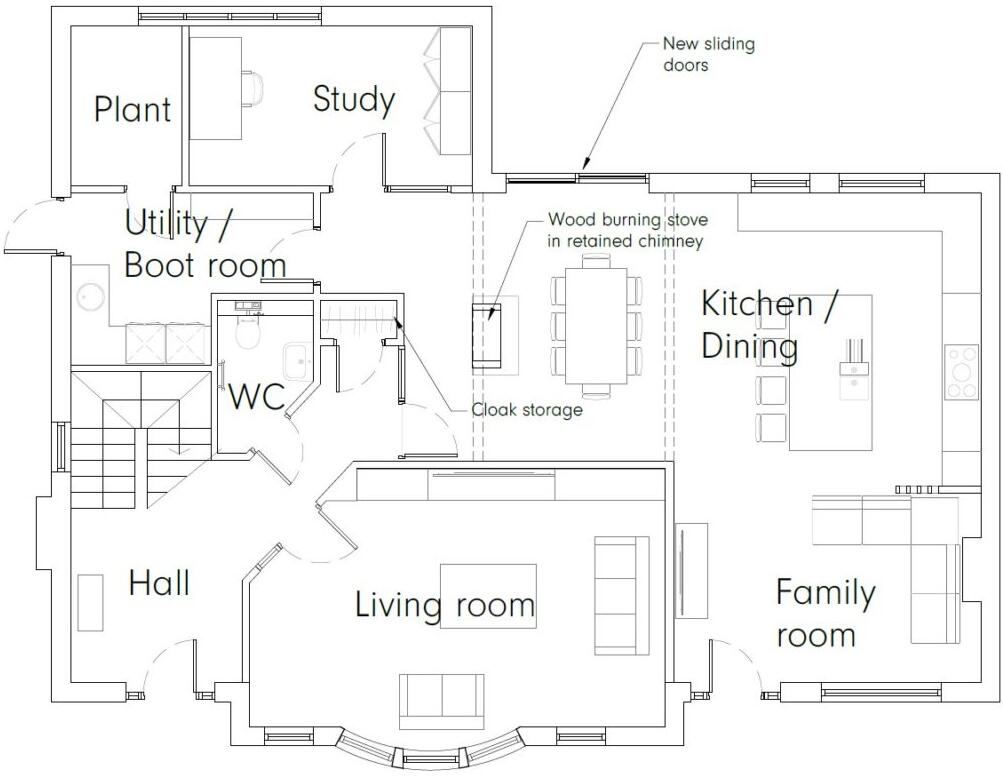 5 Bedroom Conversion for Sale – Lothersdale Village Clubhouse & Cottage, Lothersdale, BD20 8HB floorplan