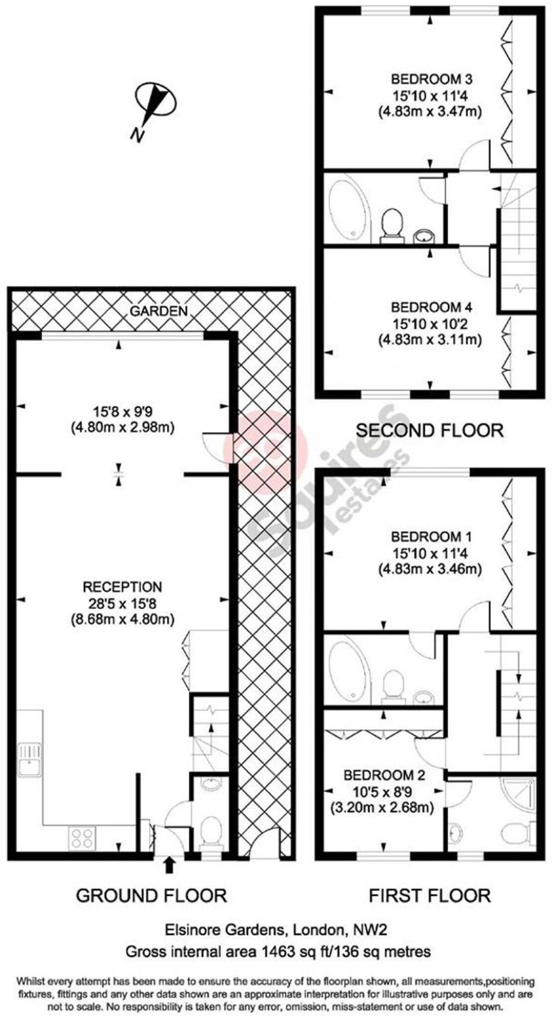 Elsinore Gardens, London, NW2 floorplan