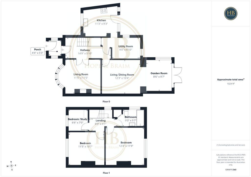 117 Coach Road, Sleights floorplan
