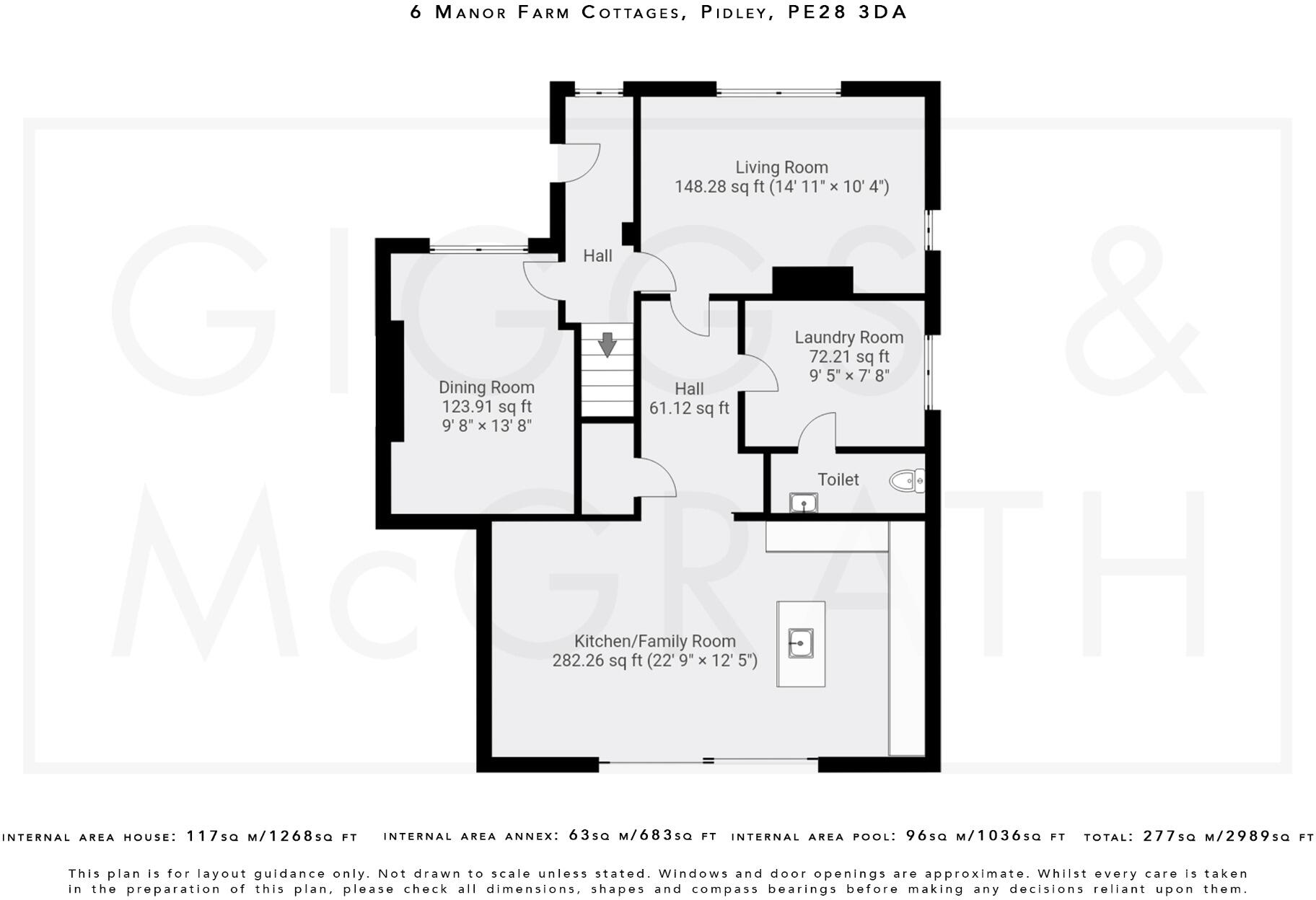 Manor Farm Cottages, Warboys Road, Pidley, Huntingdon, Cambridgeshire, PE28 3DA floorplan