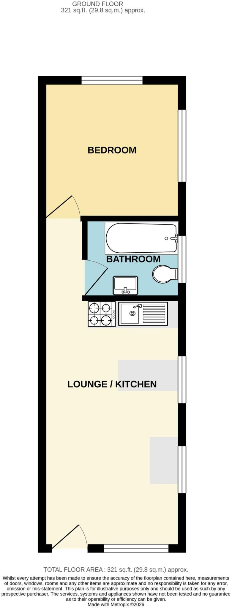14A, Quarry Close, Glossop, SK13 floorplan