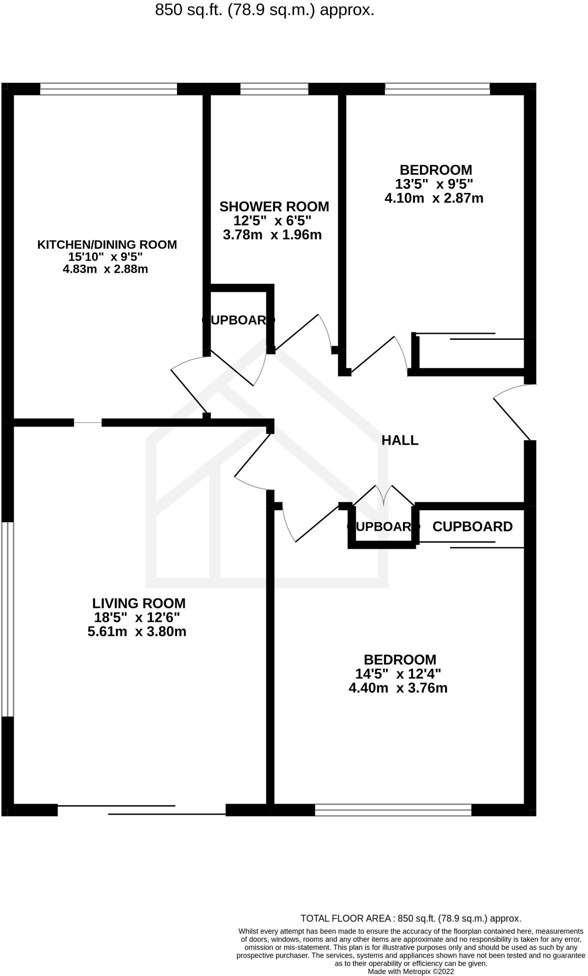 Victoria Road, Milford on Sea floorplan