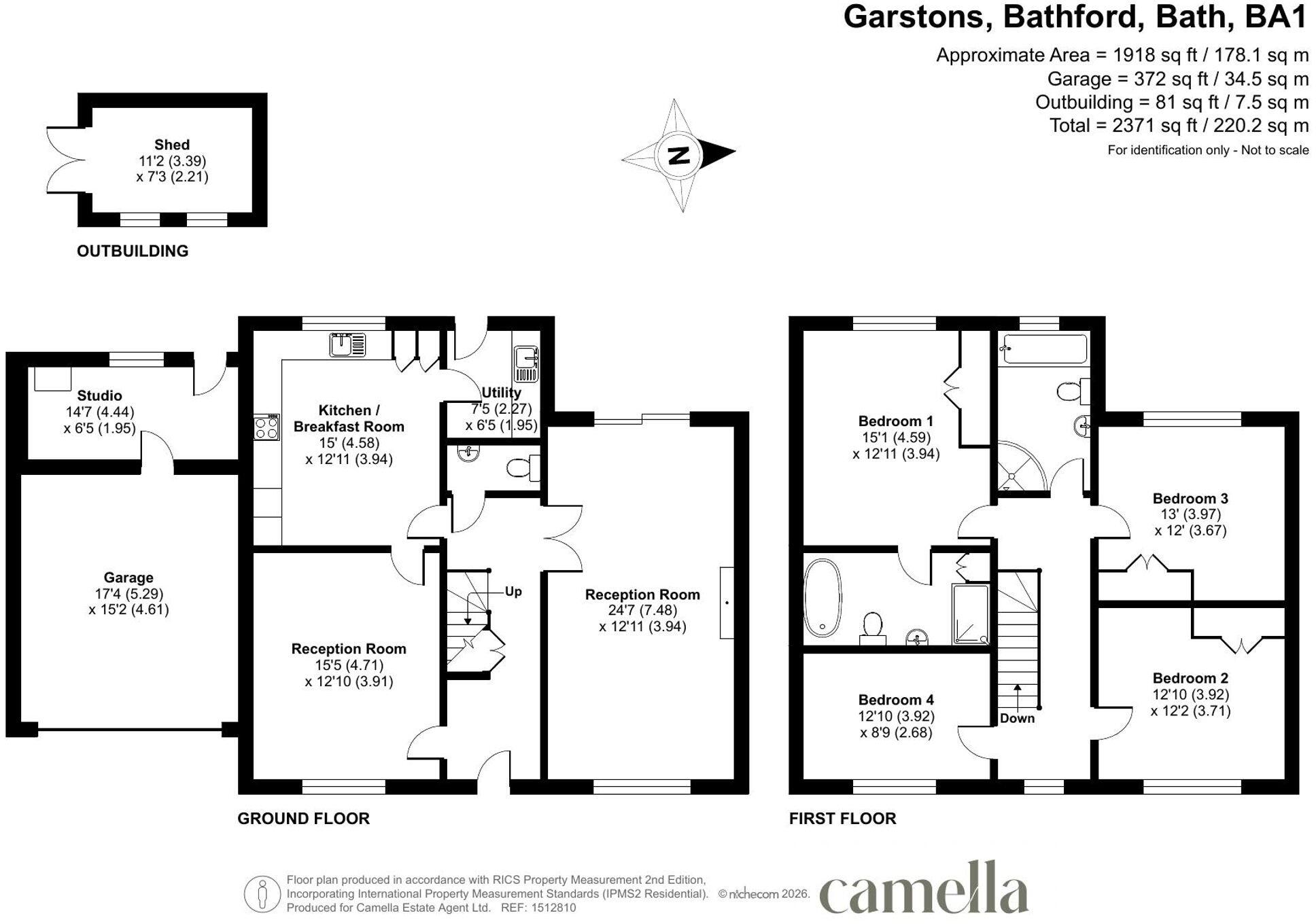 Garstons, Bathford, BA1 floorplan