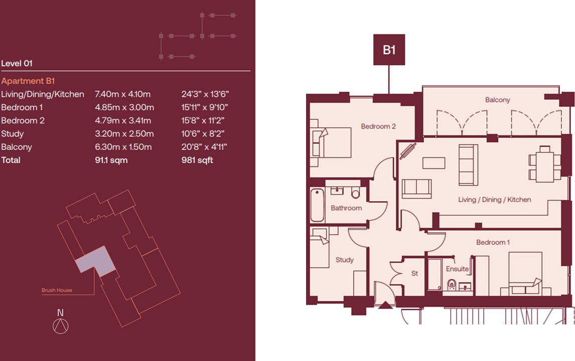 1, Brush House, Old Electricity Works, St. Albans, AL1 floorplan