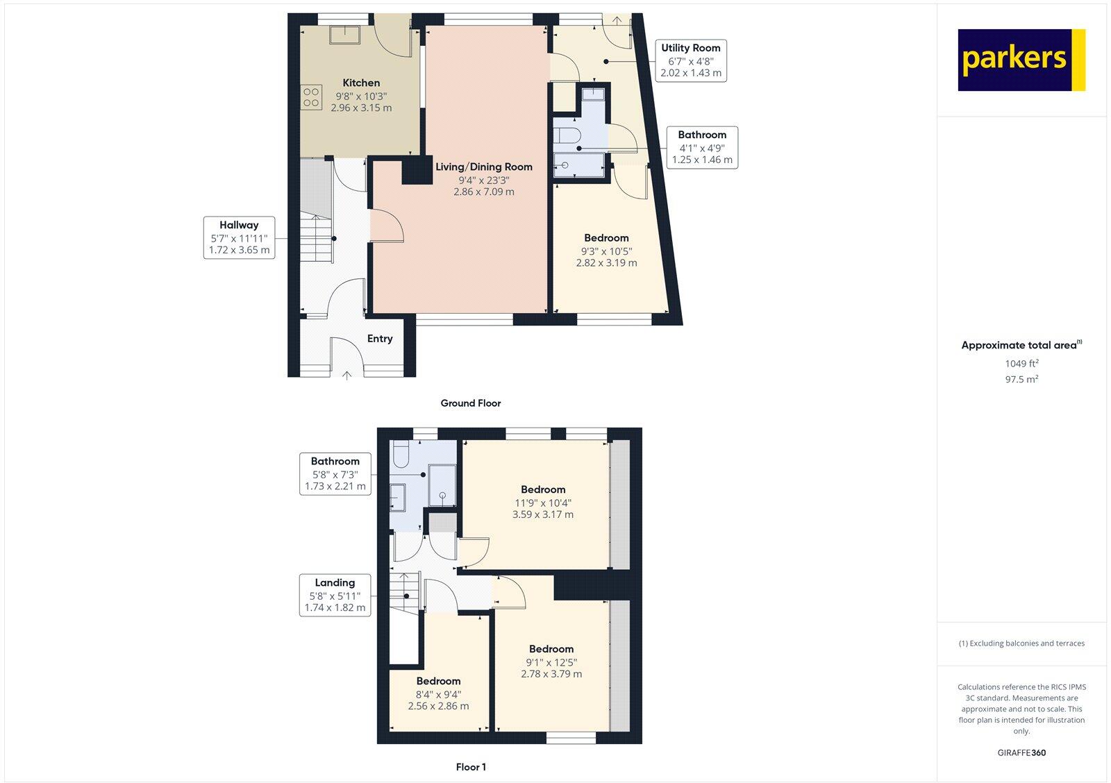 Ringwood Road, Tilehurst, Reading, Berkshire, RG30 floorplan