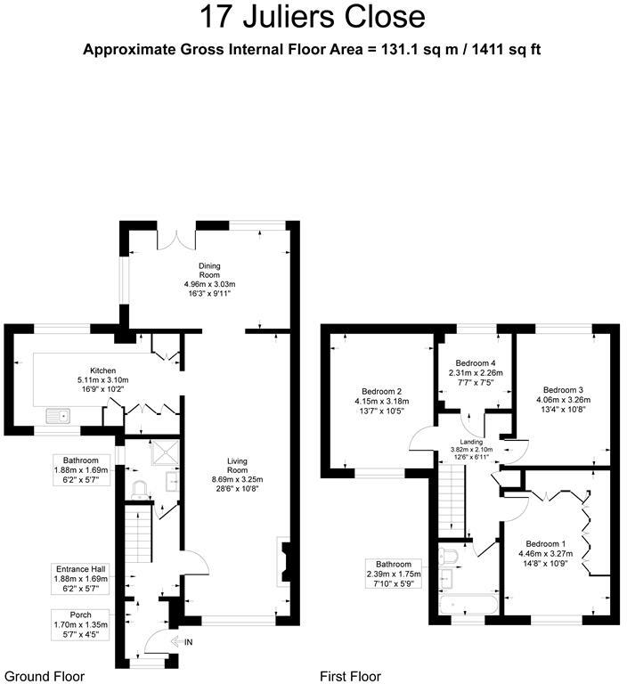 Juliers Close, Canvey Island floorplan