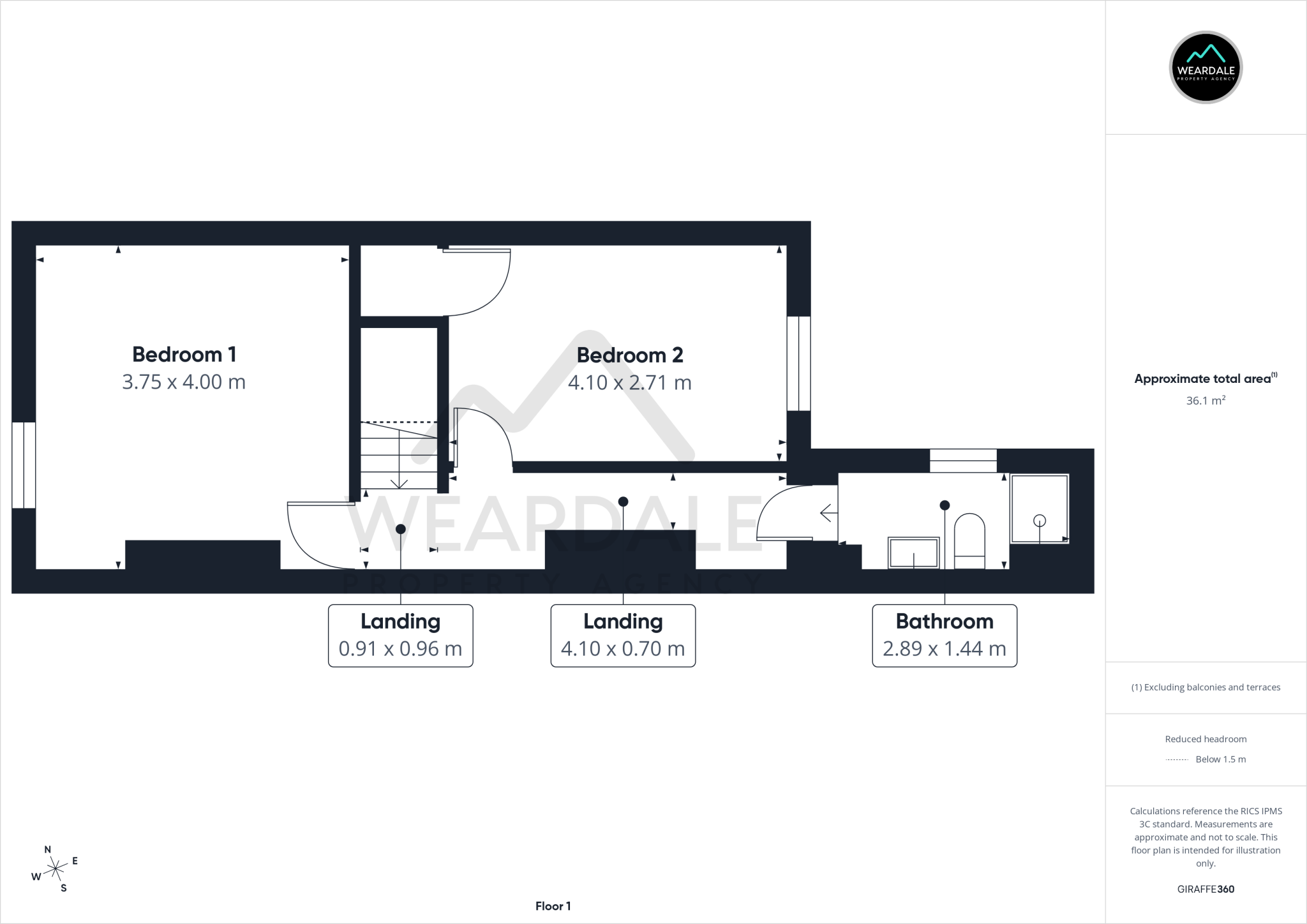 3 Belle Vue, Bishop Auckland, DL13 2SW floorplan