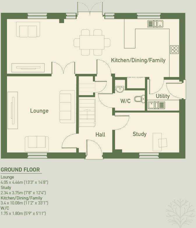 Plot 91, The Harlech, Elderwood Parc, Portskewett, Caldicot, Monmouthshire, NP26 floorplan