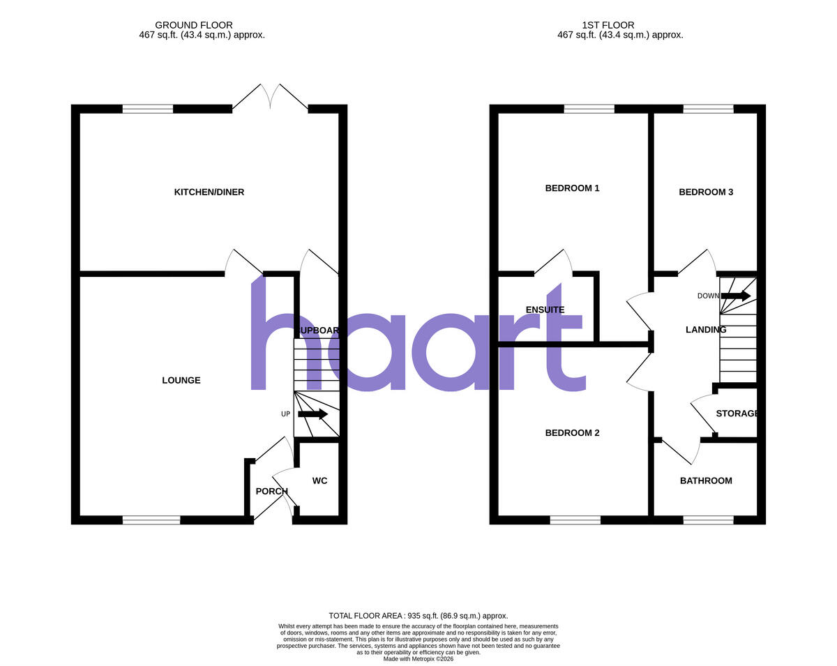 Moorhen Road, Dunmow floorplan
