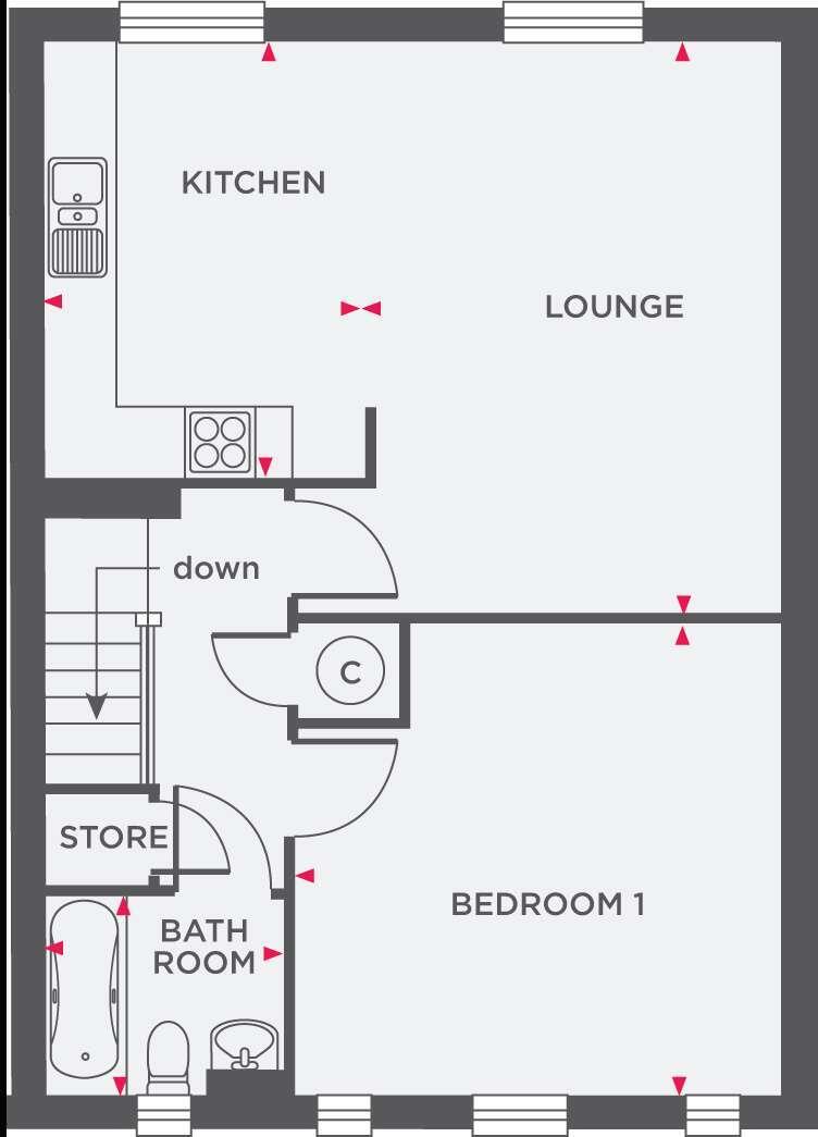 Molbrook Road,
South Molton,
Devon,
EX36 floorplan
