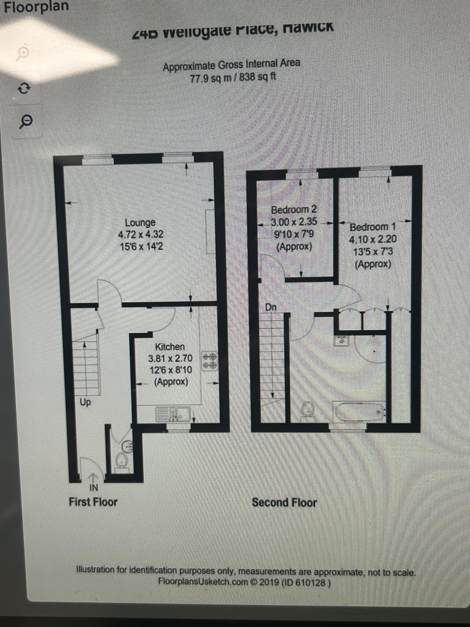 24B , Wellogate Place
Hawick , TD9 9JG floorplan