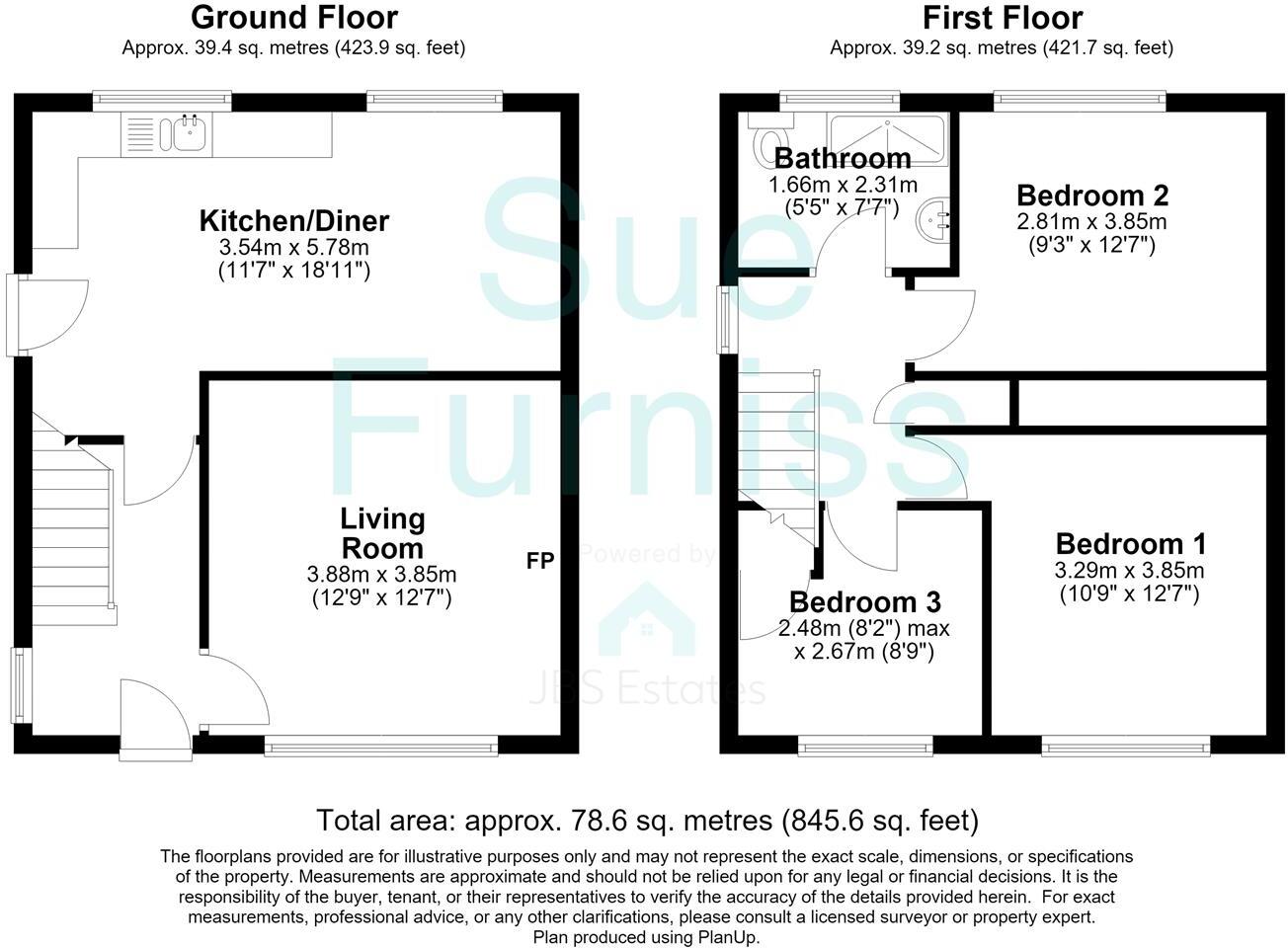 Dryden Dale, Worksop floorplan