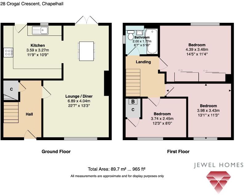 Crogal Crescent, Chapelhall, North Lanarkshire, ML6 floorplan