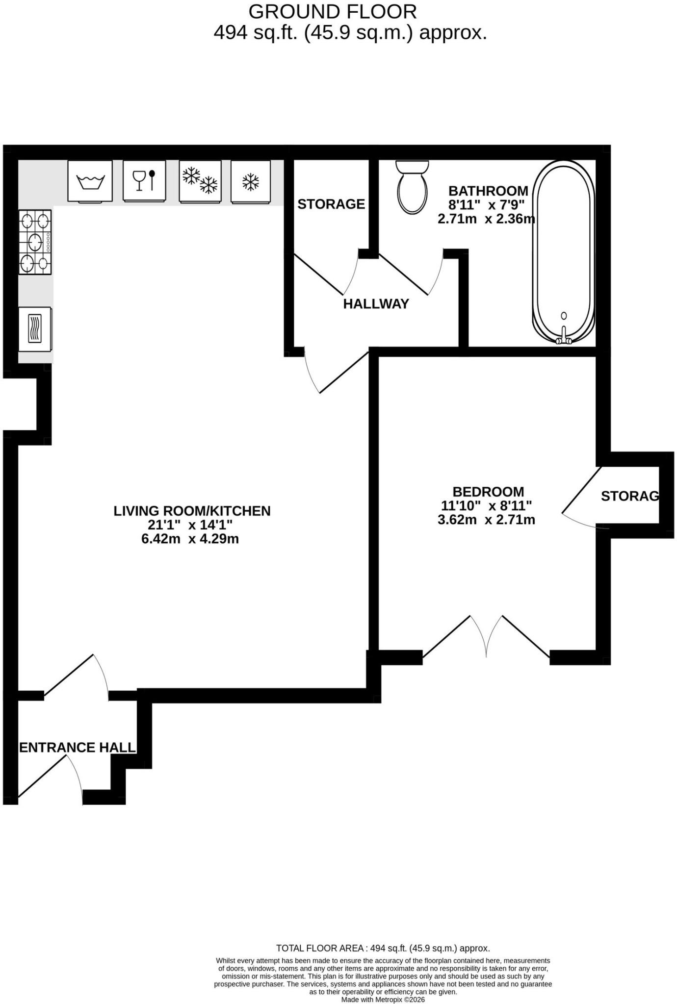 Clifton Village, Cornwallis Grove, BS8 4PG floorplan