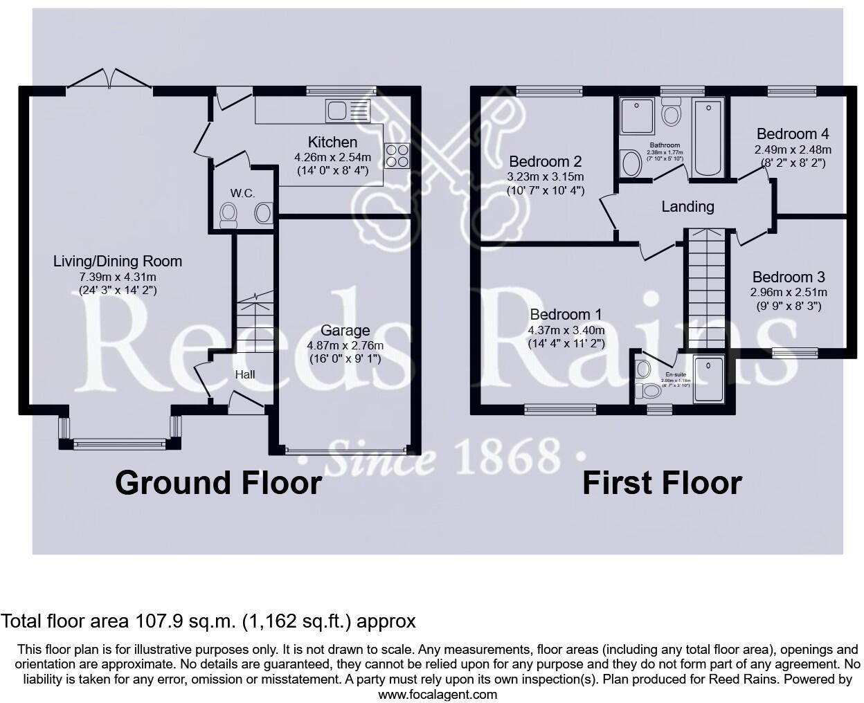 Faith Street, South Kirkby, Pontefract, West Yorkshire, WF9 floorplan