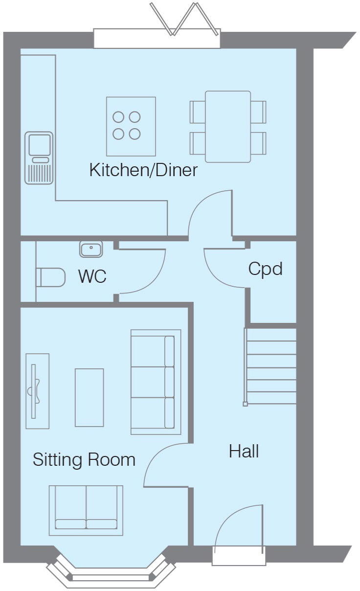 Plot 138 The Langford floorplan