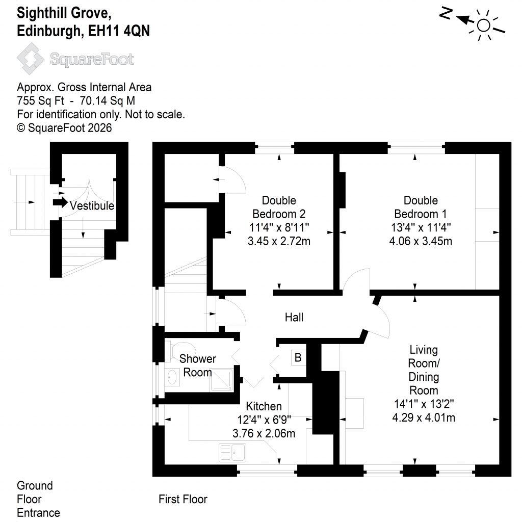 13 Sighthill Grove, Sighthill, Edinburgh, EH11 4QN floorplan