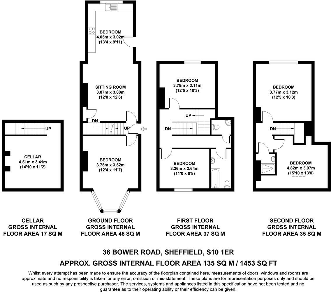 36 Bower Road, Sheffield floorplan