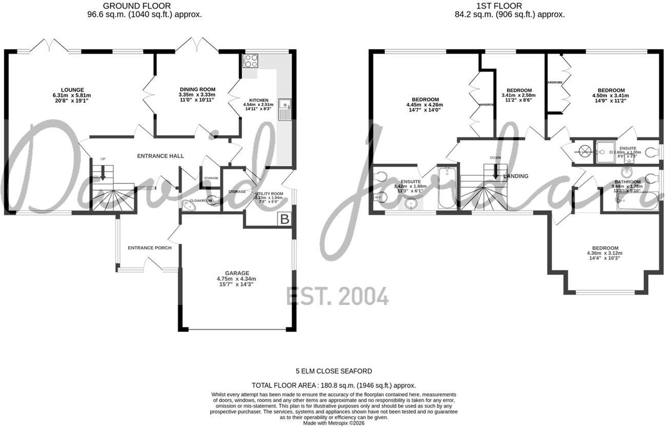 Elm Close, Seaford floorplan