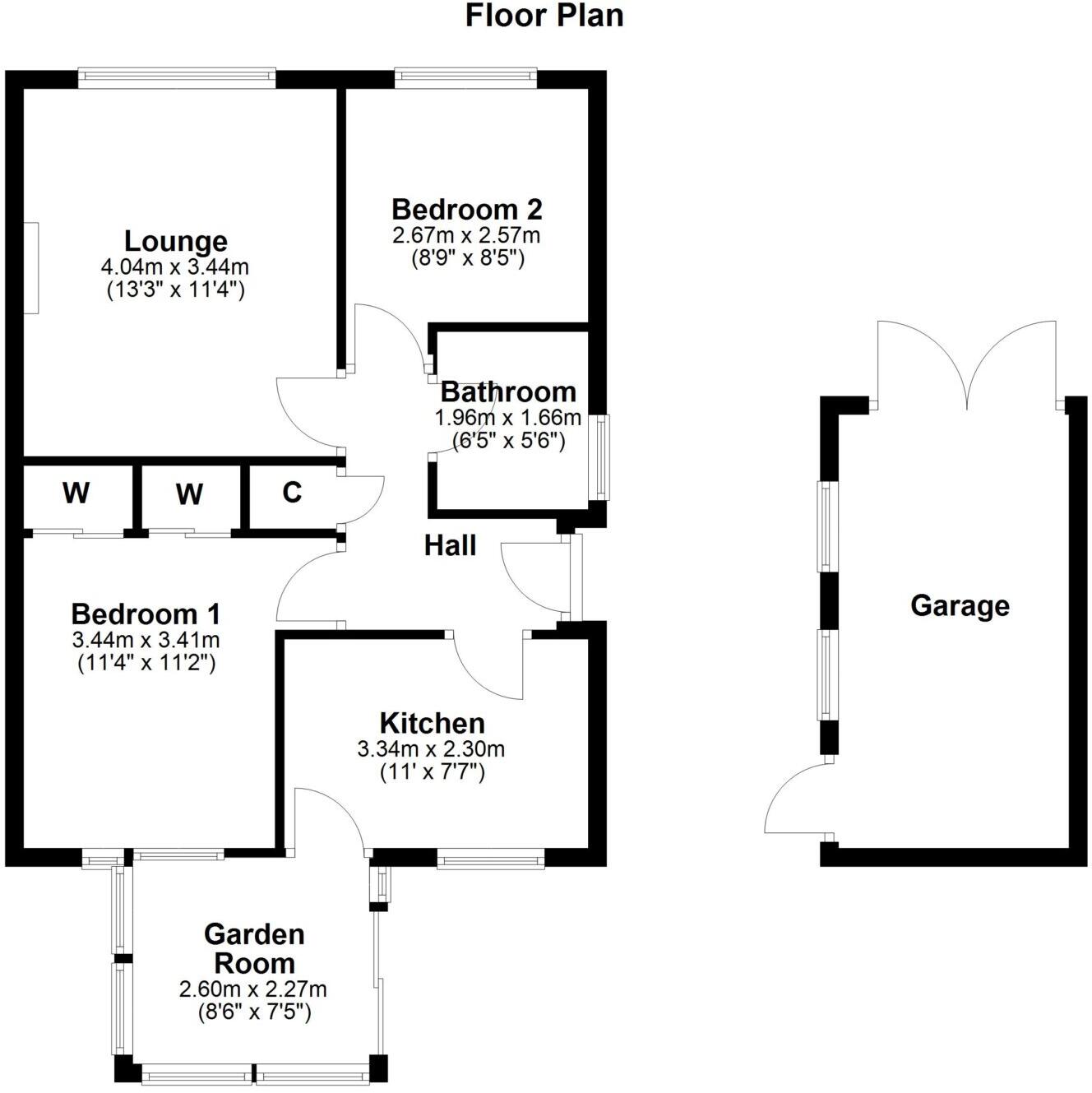 36 Hawthorn Gardens, Prestwick, KA9 2BB floorplan