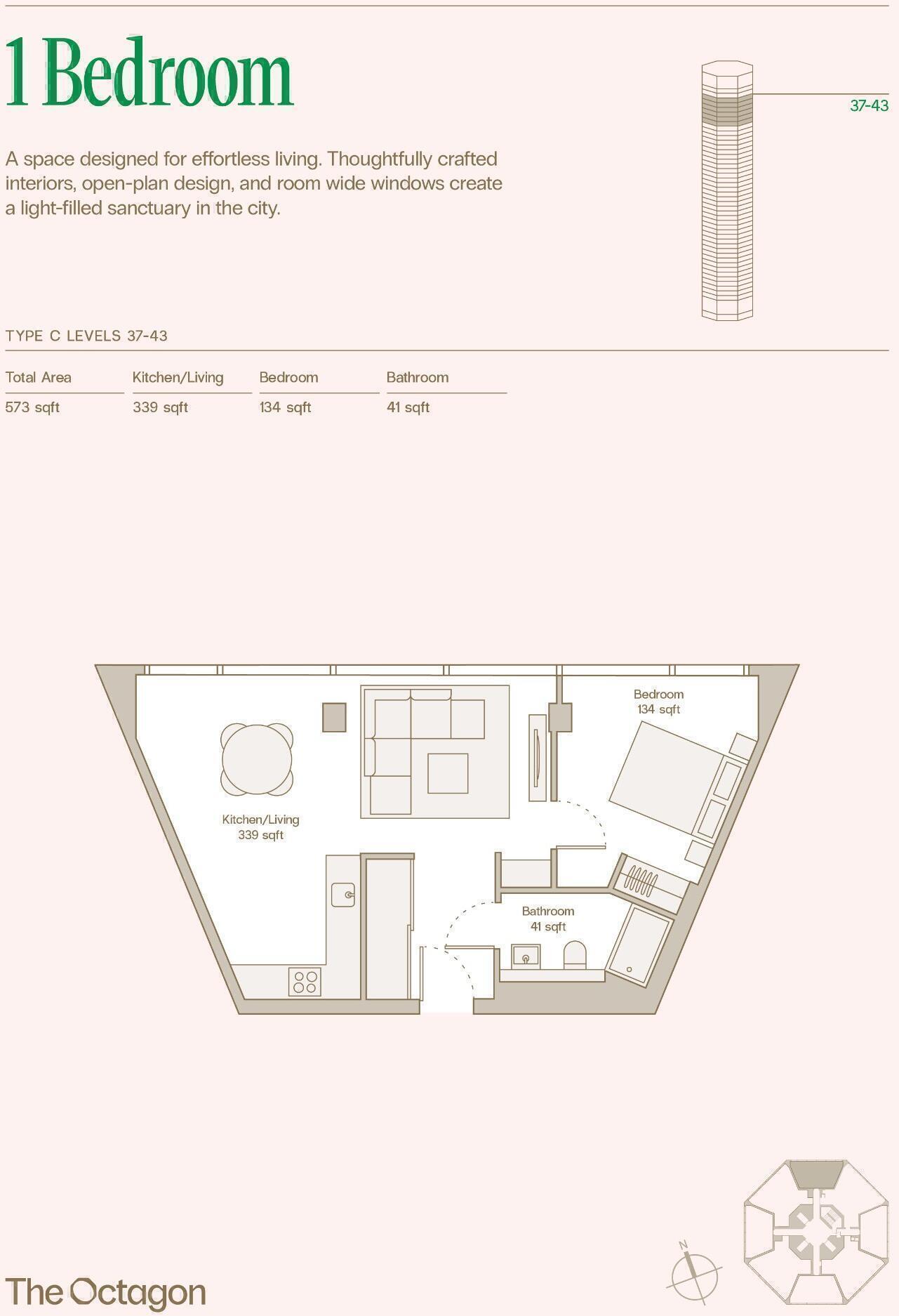 The Octagon - 1 Great Charles Street Queensway, Birmingham, B3 3DS  floorplan