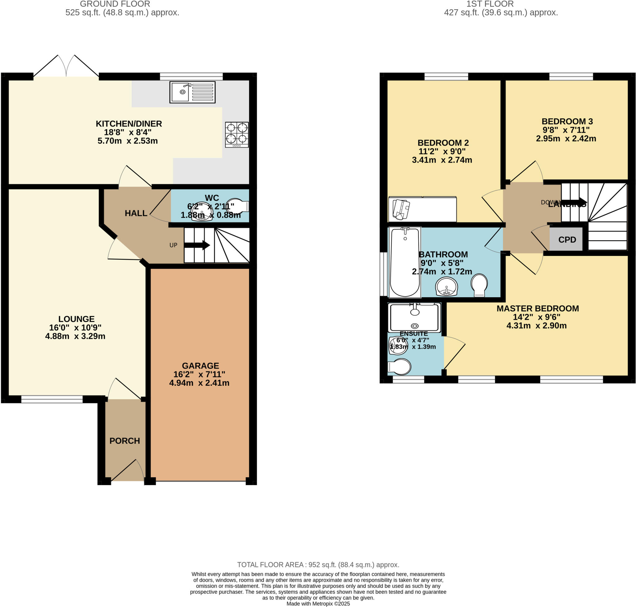 Burrows Close, Waddington, LN5 floorplan