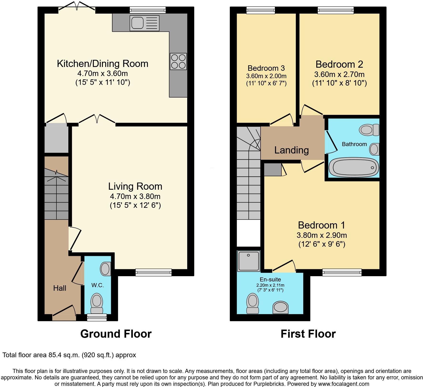 Anderton Street, Wigan, WN2 floorplan