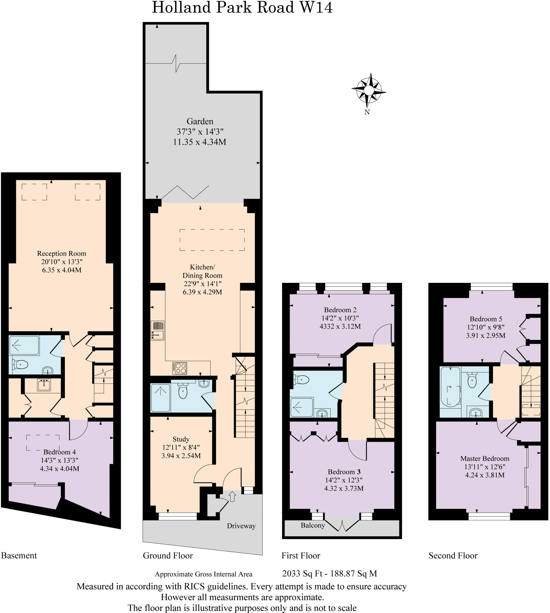 Holland Park Road, London, W14 floorplan