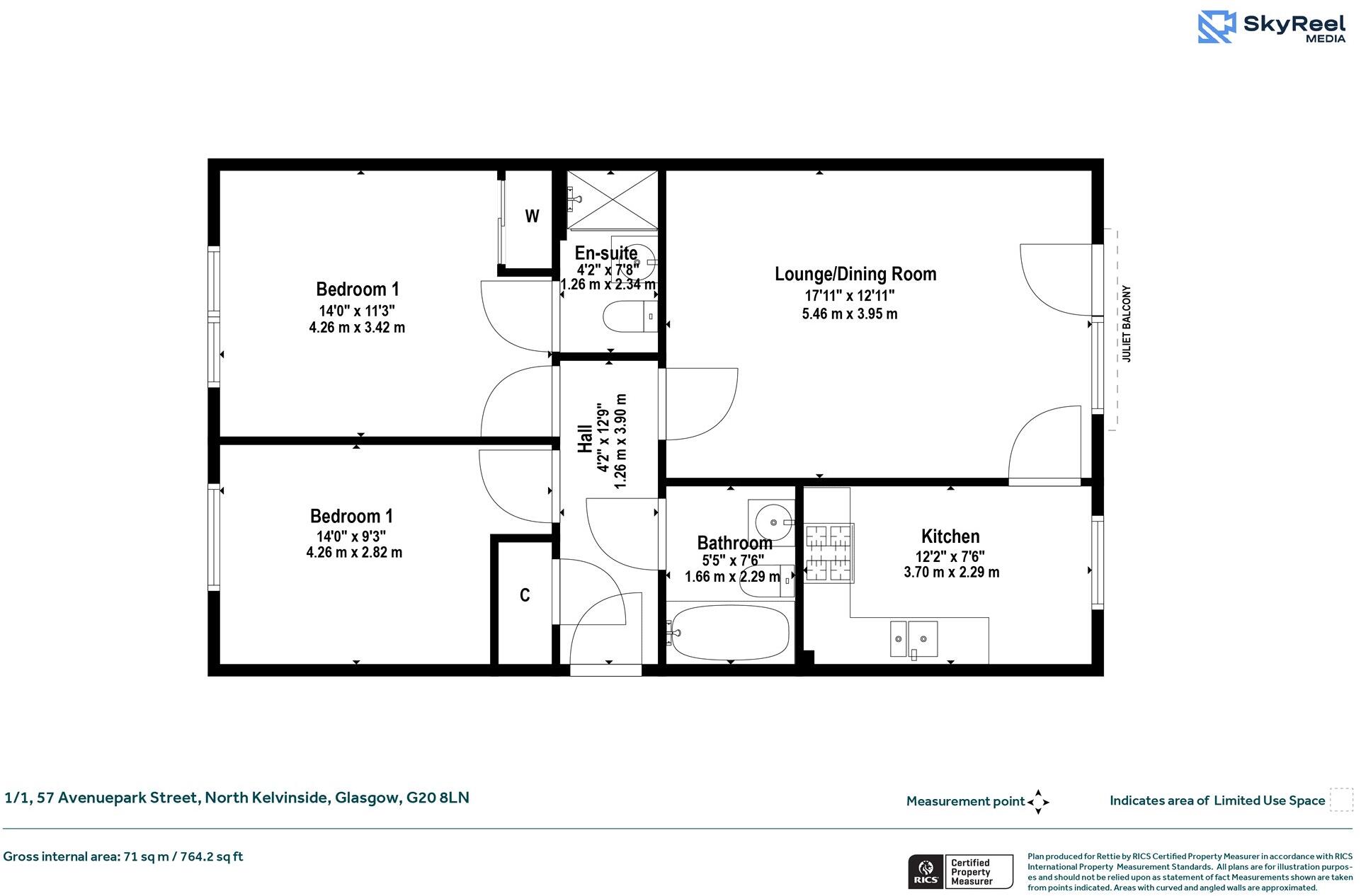 Avenuepark Street, North Kelvinside, Glasgow floorplan