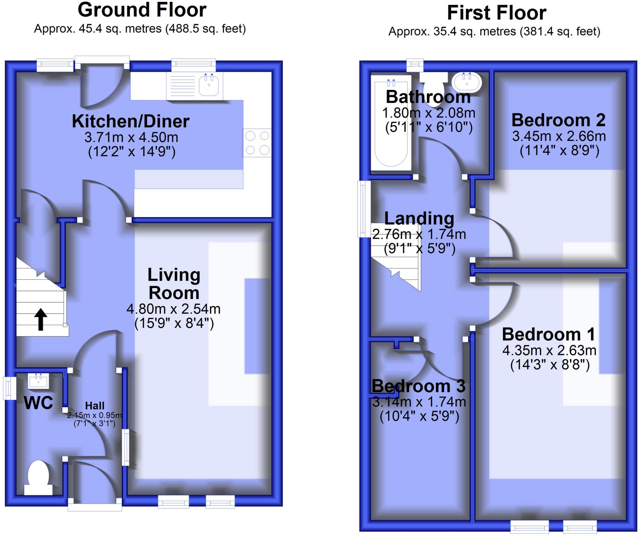 Brookside View, Oswaldtwistle, Accrington, Lancashire, BB5 floorplan