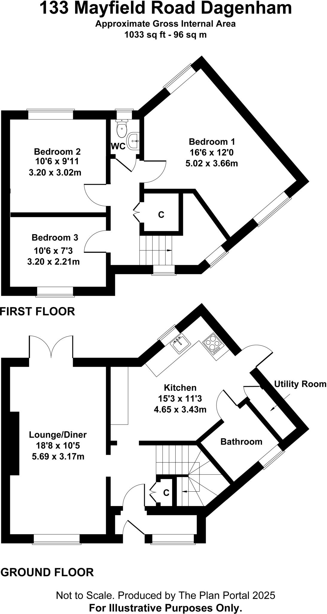 Mayfield Road, Dagenham, London, RM8 floorplan