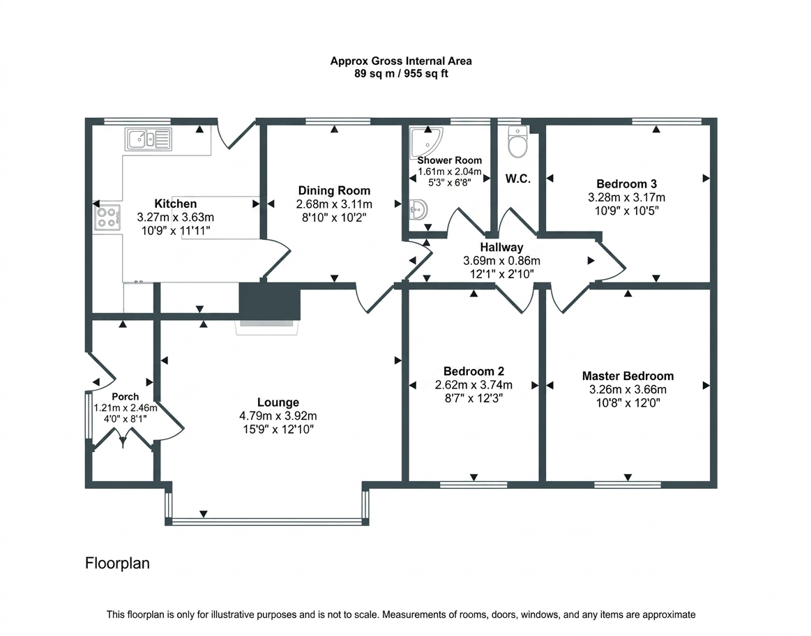 Higher Polsue Way, Tresillian, Truro floorplan