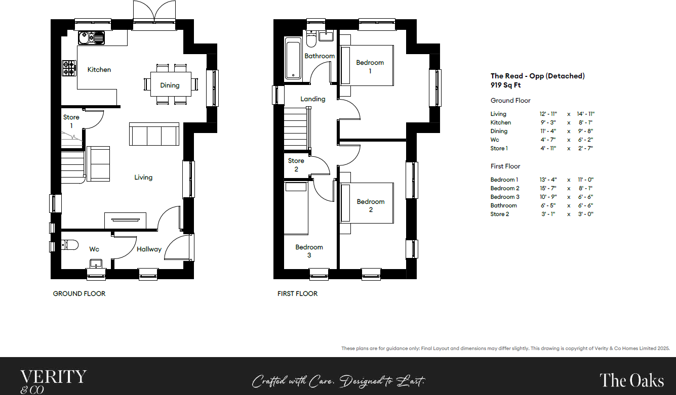 Plot 9, The Read, The Oaks, Skipton floorplan