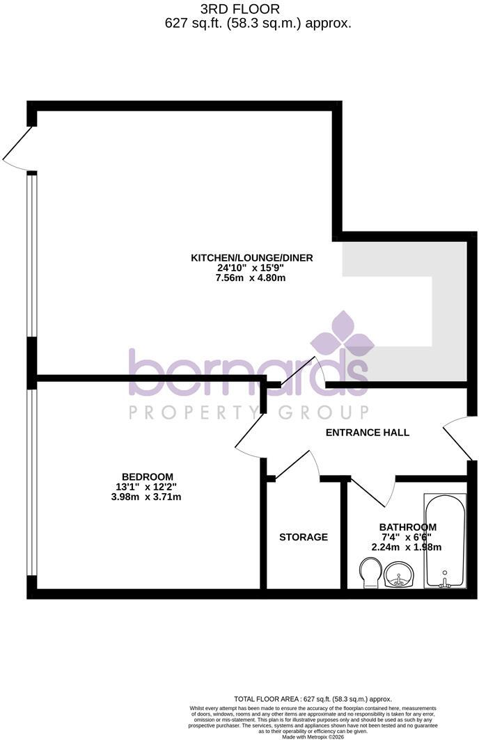 Palmerston Road, Southsea floorplan