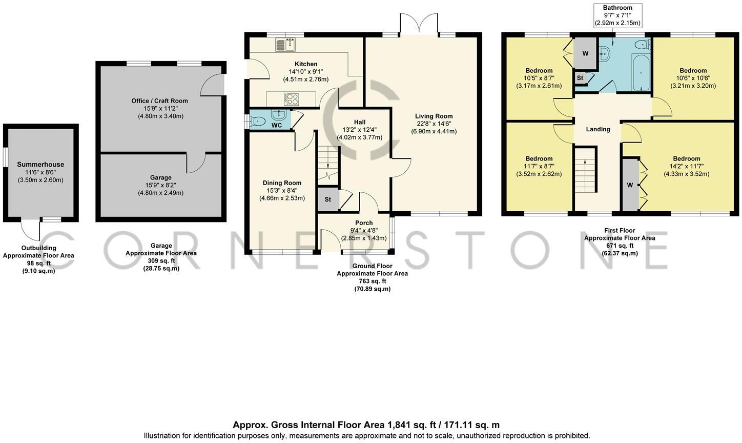 Morwick Grove, Scholes, Leeds, West Yorkshire. floorplan