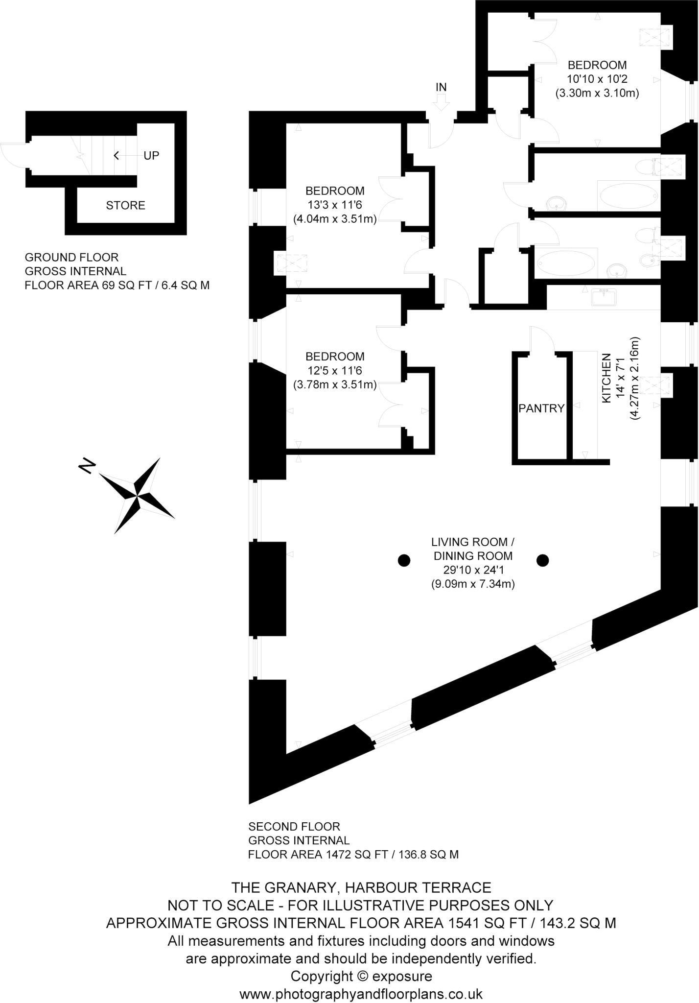 The Old Granary, Harbour Terrace, North Berwick, East Lothian floorplan