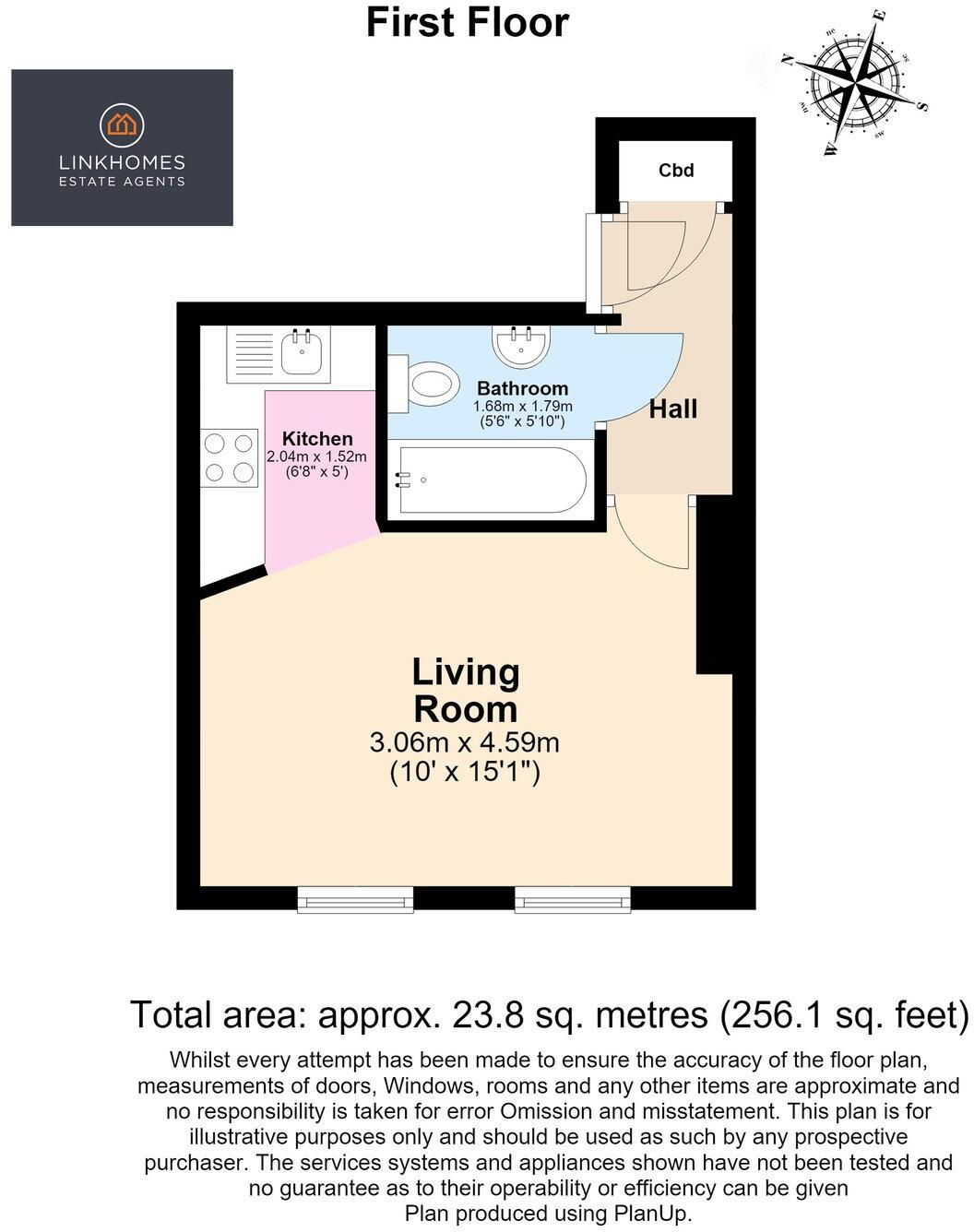 Crescent Road, Bournemouth, BH2 floorplan