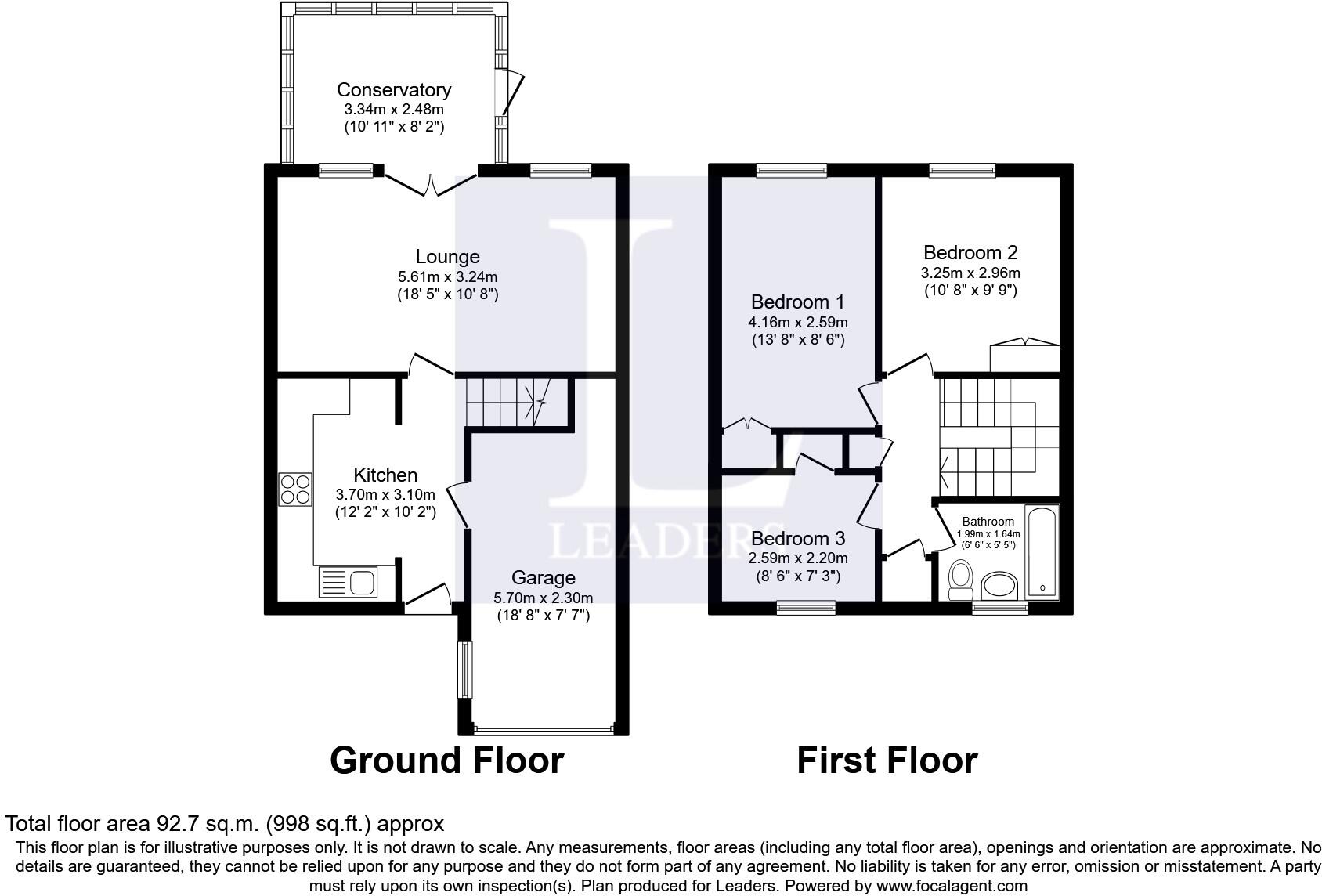 Bicton Avenue, St Peters, WR5 floorplan