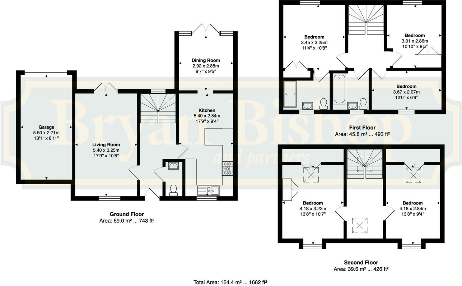 Finbracks, Stevenage floorplan