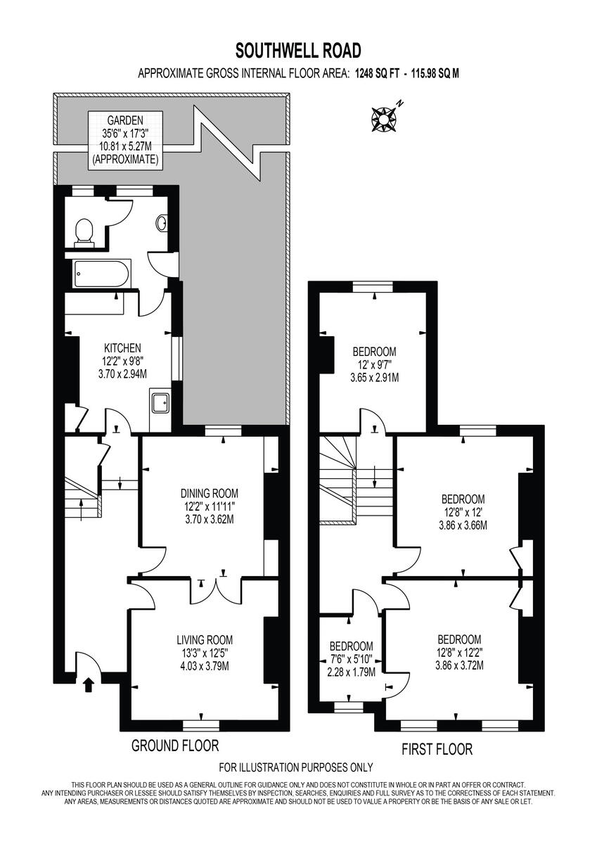 Southwell Road, London floorplan