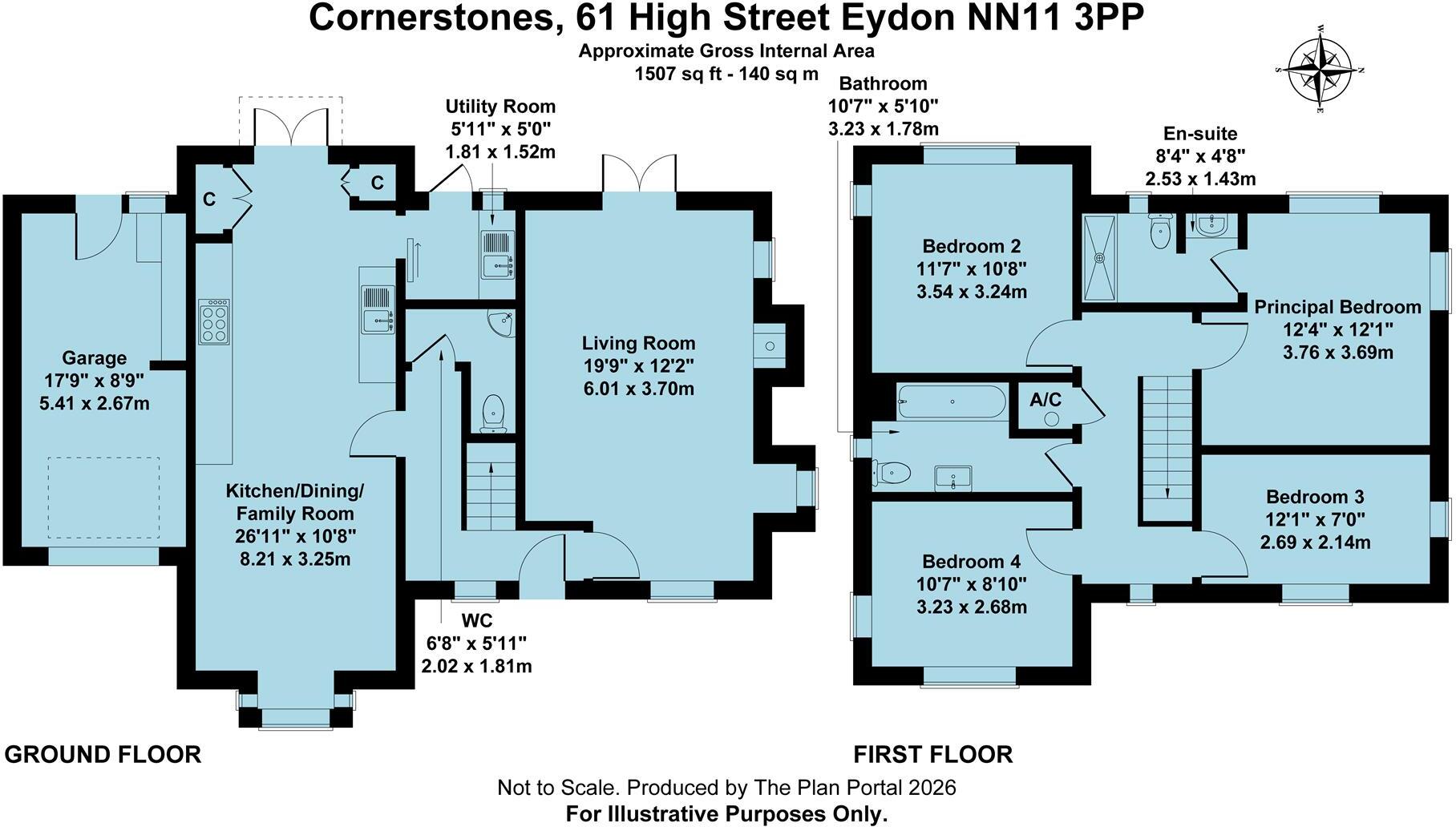 61 High Street, Eydon, NN11 floorplan